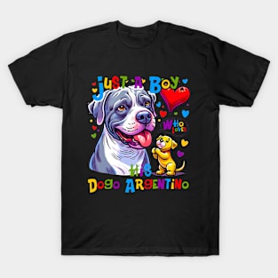 How a Boy and His Dogo Argentino Became Best Friends T-Shirt